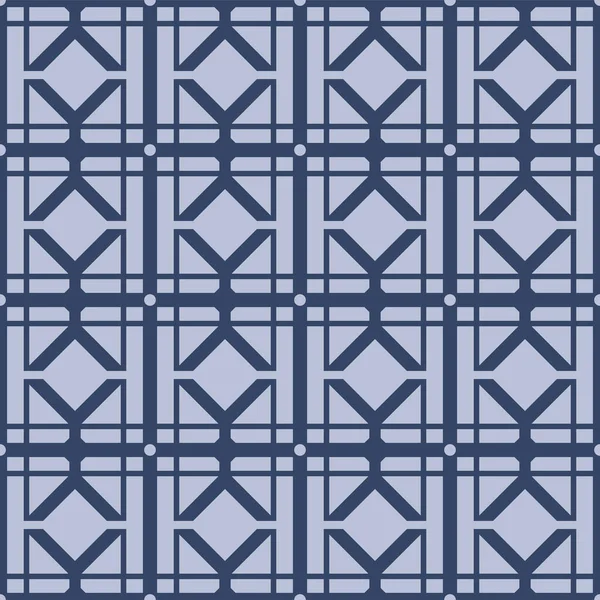Modèle Sans Couture Vectoriel Ligne Maille Géométrique Japonaise — Image vectorielle