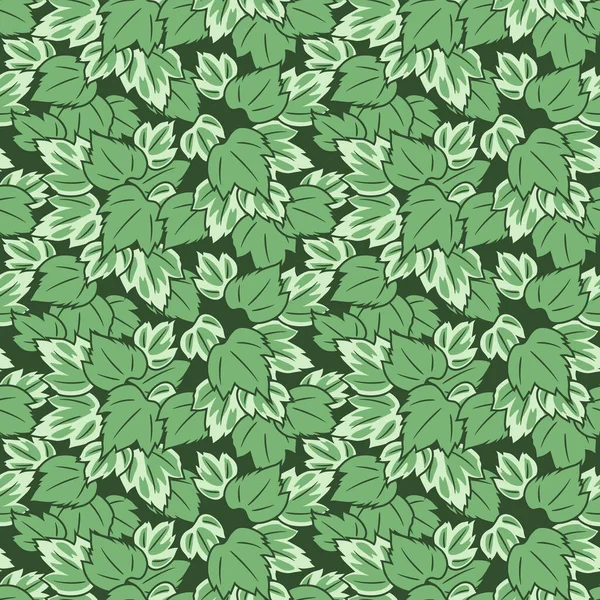 Japanese Overlap Wild Leaf Vector Seamless Pattern — Image vectorielle