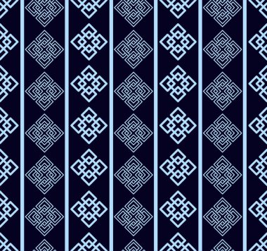 Japon Elmas Meydanı Yıldız Çizgili Vektörsüz Desen