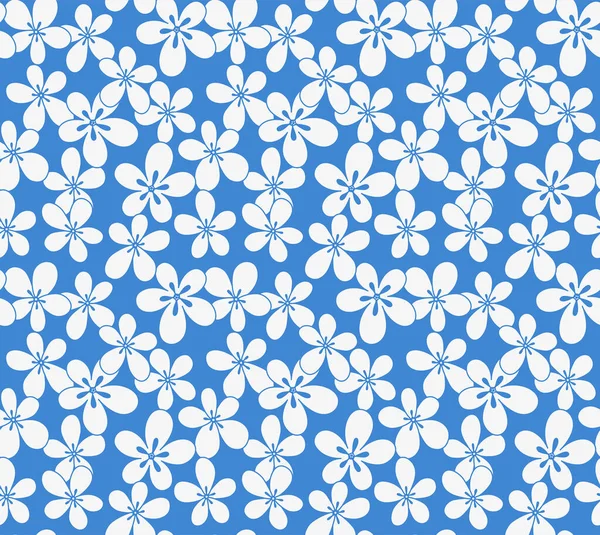 Japonais Mignonne Fleur Cerisier Automne Vecteur Modèle Sans Couture — Image vectorielle