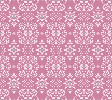 Japon Lüks Çiçek Motif Vektörü Kusursuz Desen