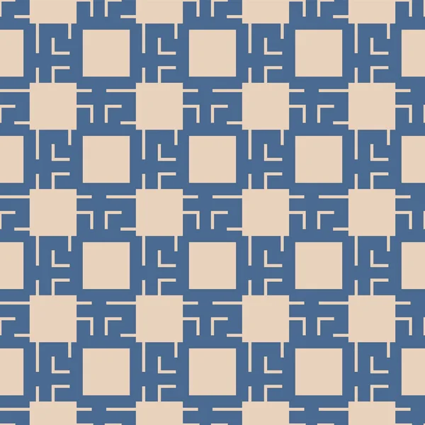 Ιαπωνικό Checkered Γραμμή Λαβύρινθος Διάνυσμα Χωρίς Ραφή Μοτίβο — Διανυσματικό Αρχείο