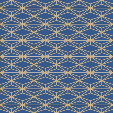 Japon Geometrik Elmas Ağ Vektörü Kusursuz Desen