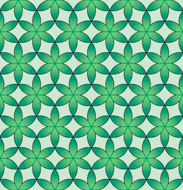 Japon Altıgen Petrol Vektörü Kusursuz Desen