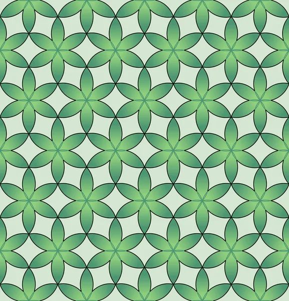 Japanese Hexagon Petal Vector Seamless Pattern — Stockvektor