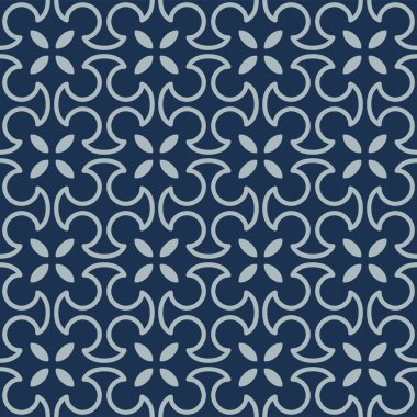 Japon Yuvarlak Haç Şekil Vektörü Kusursuz Desen