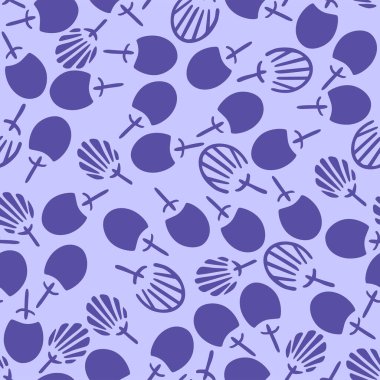 Japon Şirin El Fan Vektörü Kusursuz Desen