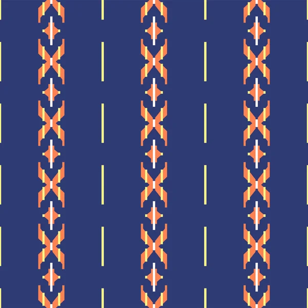 Patrón Japonés Cross Stripe Vector Sin Costura — Archivo Imágenes Vectoriales