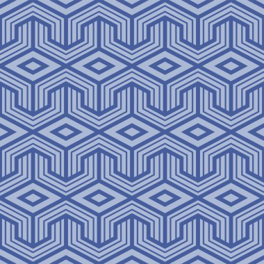 Japon Zigzag Elmas Ağ Vektörü Kusursuz Desen