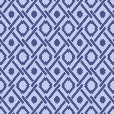 Japon Çakışan Elmas Ağ Vektörü Kusursuz Desen