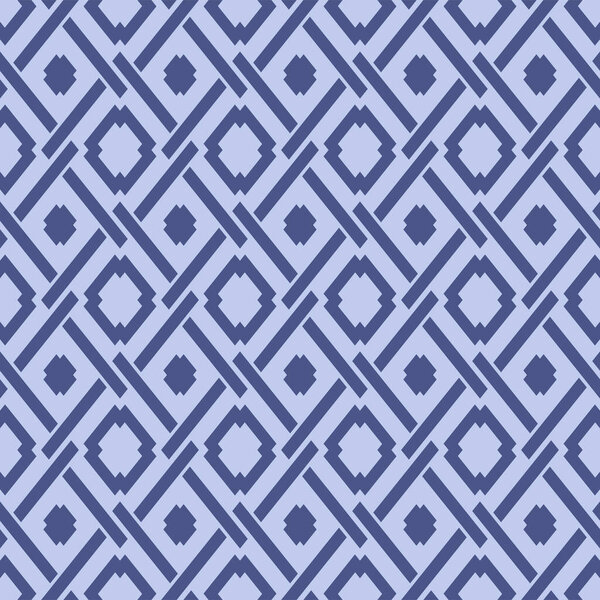 Japanese Overlap Diamond Net Vector Seamless Pattern