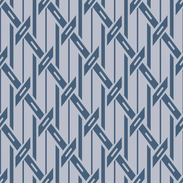 Japanese Diamond Weave Stripe Vector Seamless Pattern — Stock Vector