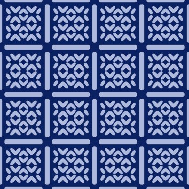 Japon Kare Çapraz Ağ Vektörü Kusursuz Desen