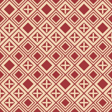 Japon Nakışlı Elmas Ağ Vektörü Kusursuz Desen