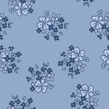 Japon Baş Buket Vektörü Kusursuz Desen