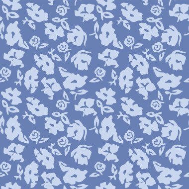 Japon Güzel Çiçek Yaprak Vektörü Kusursuz Desen