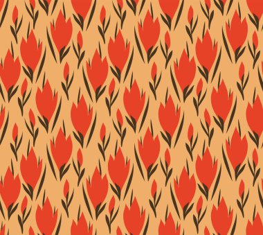 Japon Dönen Çiçek Yaprak Vektörü Kusursuz Desen