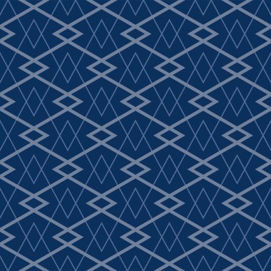 Japon Zigzag Elmas Ağ Vektörü Kusursuz Desen