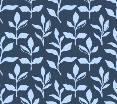 Japon Yaprak Şubesi Motif Vektörü Kusursuz Desen