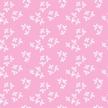 Japon Pembe Yaprak Vektörü Kusursuz Desen