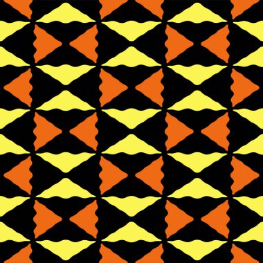 Japon Üçgen İşaretli Vektör Kusursuz Deseni