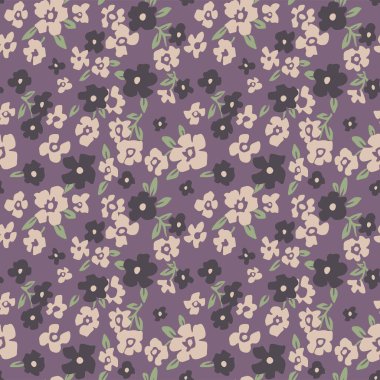 Japon Güzel Bahçesi Çiçek Yaprak Vektörü Kusursuz Desen