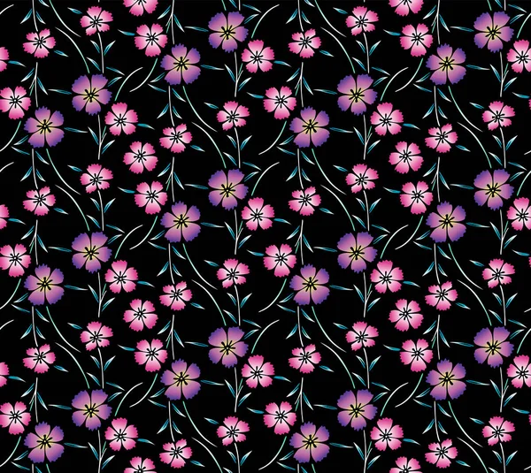 Japon Vahşi Buket Vektörü Kusursuz Desen