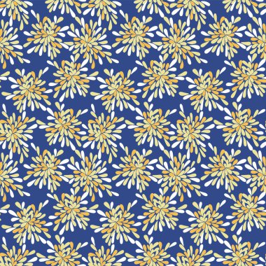 Japon Havai fişeği Çiçek Vektörü Kusursuz Desen