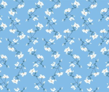 Japon Zigzag Çiçek Asma Vektörü Kusursuz Desen