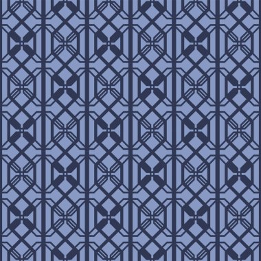 Japon Altıgen Zincir Vektörü Kusursuz Desen