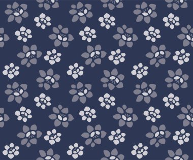 Japon Çiçeği Bud Vektörü Kusursuz Desen