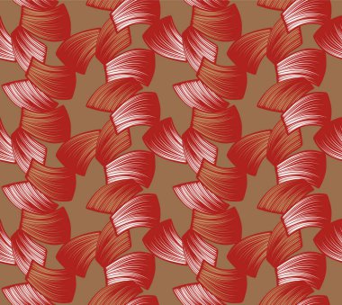 Japon Fırça Zigzag Vektörü Kusursuz Desen