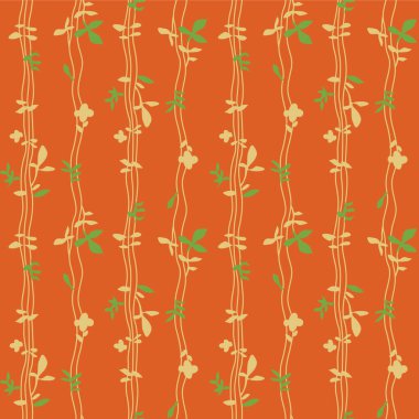 Japon Yaprak Vine Vektörü Kusursuz Desen