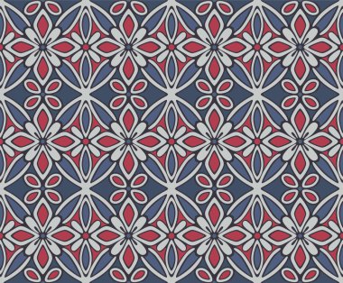 Japon Star Petal Elmas Vektörü Kusursuz Desen