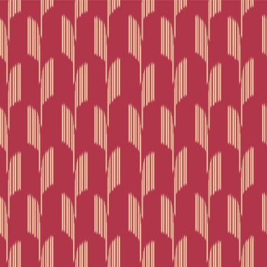 Japon Nakışlı Çizgili Vektör Kusursuz Desen