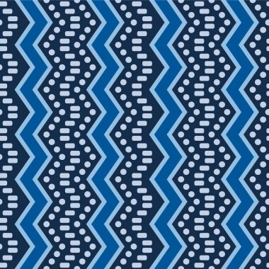 Japon Zigzag Hattı Vektörü Kusursuz Desen
