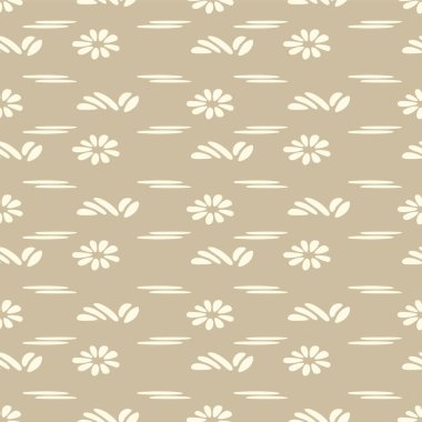 Japon Kabile Çiçeği Motif Vektörü Kusursuz Desen