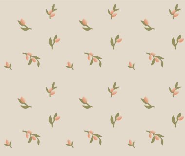 Japon Bud Dal Vektörü Kusursuz Desen