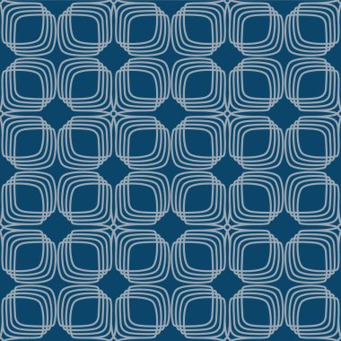 Japonca Yuvarlak Kare Ağ Vektörü Kusursuz Desen