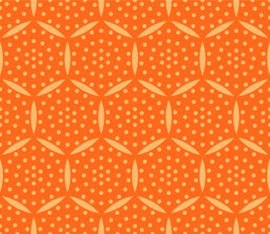 Japon Altıgen Nokta Vektörü Kusursuz Desen