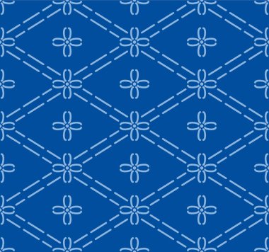 Japon Elmas Çiçeği Ağ Vektörü Kusursuz Desen