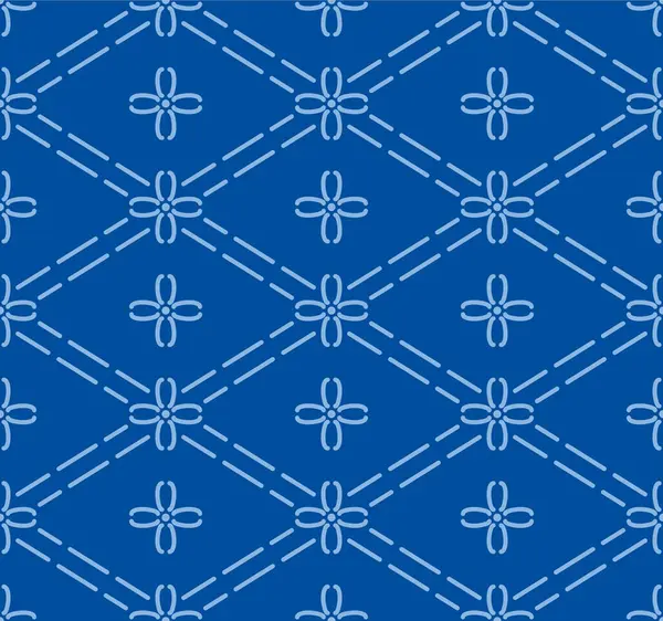 Japon Elmas Çiçeği Ağ Vektörü Kusursuz Desen