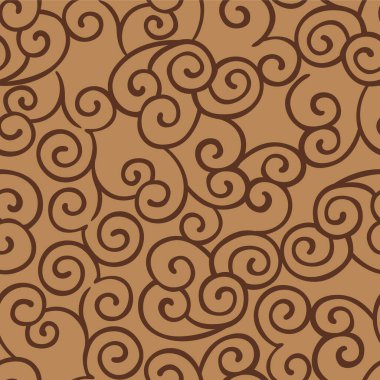 Japon Şirin Kıvrımlı Dalga Vektörü Kusursuz Desen