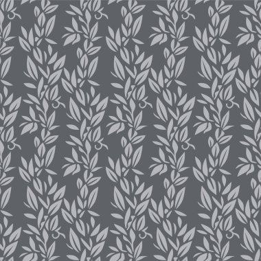 Japon Vahşi Yaprak Vektörü Kusursuz Desen