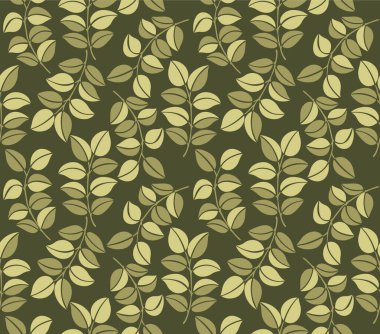 Japon Yaprak Dalı Vektörü Kusursuz Desen