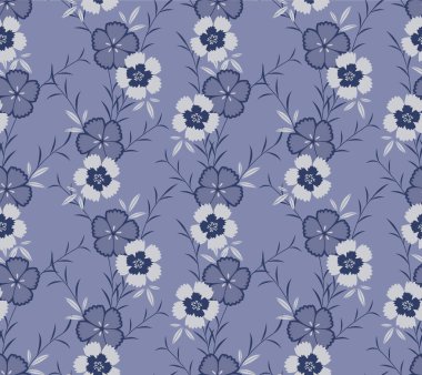 Japon Klasik Çiçek Sonbahar Vektörü Kusursuz Desen