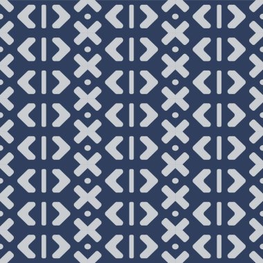 Japon Elmas Haçı Şekil Motifi Kusursuz Desen