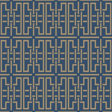 Japon Maze Hattı Bloğu Ağ Vektörü Kusursuz Desen