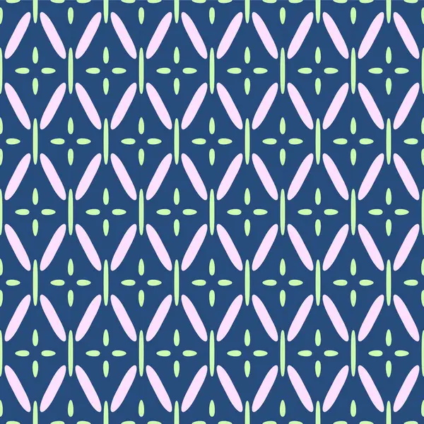 Japon Curl Zigzag Ağ Vektörü Kusursuz Desen