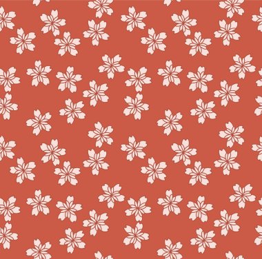 Japon Yıldız Çiçeği Sonbahar Vektörü Kusursuz Desen